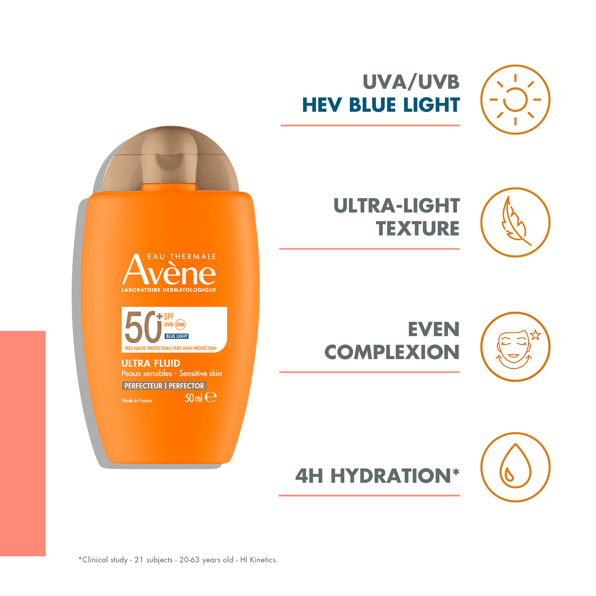 Avène Ultra Fluid Tinted SPF 50+ml - Image 2