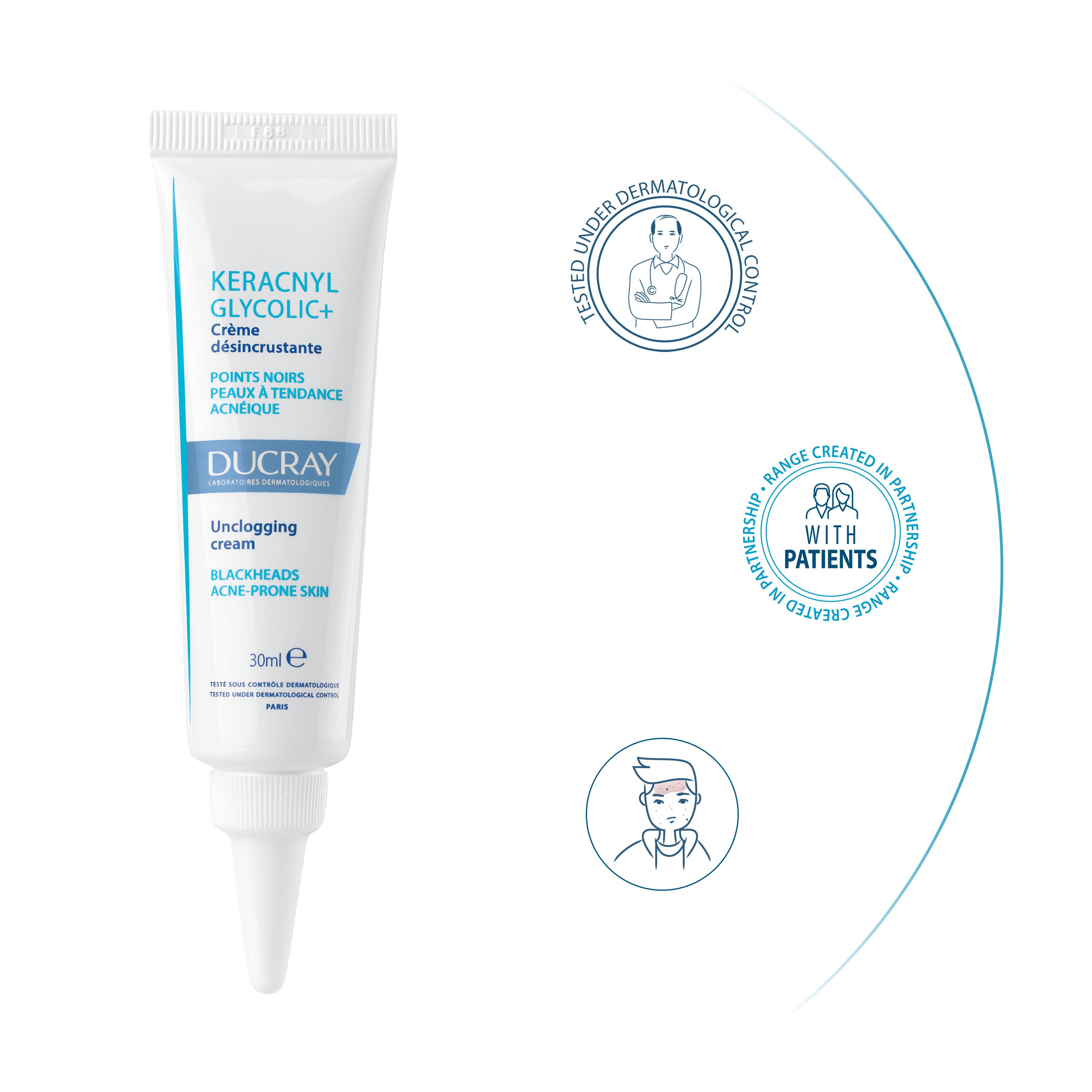 DUCRAY Unclogging smoothing care KERACNYL GLYCOLIC+ - Image 2
