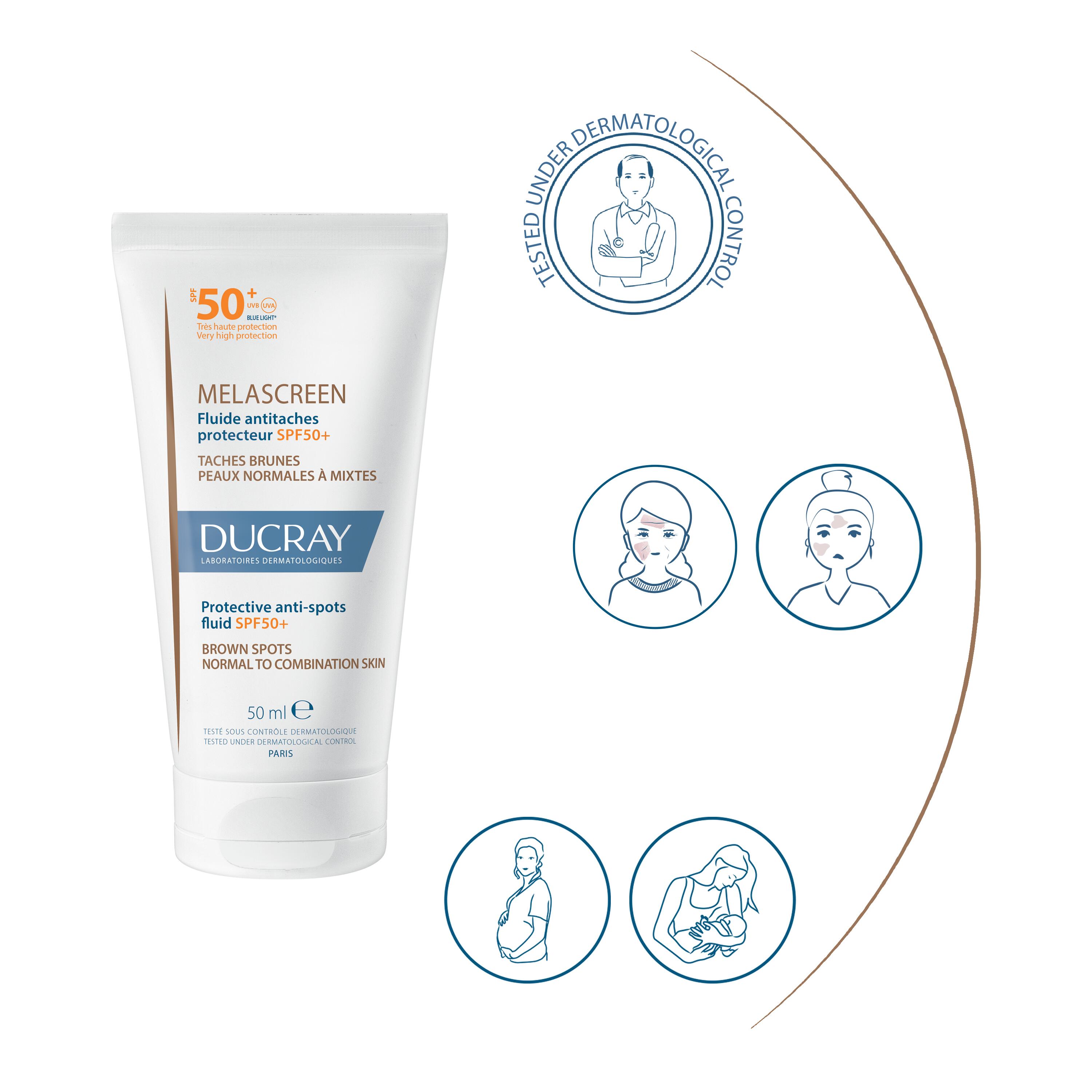 Ducray MELASCREEN SPF50+ Protective anti-spots fluid - Image 2
